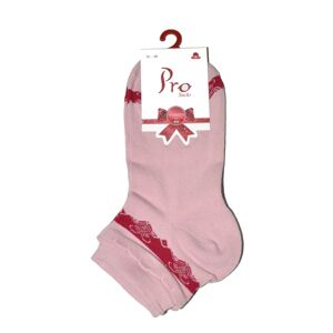 Dámské ponožky PRO Cotton Women Socks 20513 36-40 práškový 36-40