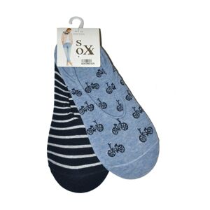 Ponožky baleríny WiK 39921 Cotton Sox A'2 citronově bílá 35-38