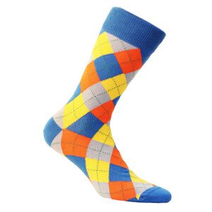 Vzorované pánské ponožky PERFECT MAN-CASUAL Modrá 45-47
