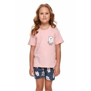 Dívčí pyžamo Bear růžové růžová 134
