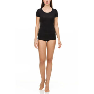 Vamp - Pohodlné jednobarevné dámské triko BLACK XL 03105 - Vamp