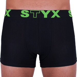 Pánské boxerky Styx sportovní guma nadrozměr černé (R962) 4XL