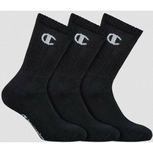 3PACK ponožky Champion černé (Y08QG)