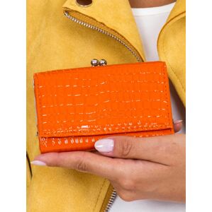 Dámská oranžová peněženka s ušními dráty jedna velikost