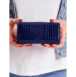 Dámská modrá peněženka s reliéfním motivem jedna velikost