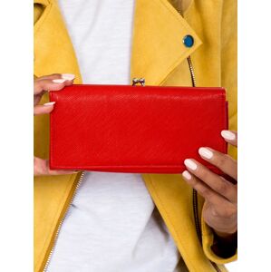 Červená dámská peněženka z ekologické kůže jedna velikost