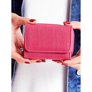 Dámská růžová peněženka s kapsou na zip jedna velikost