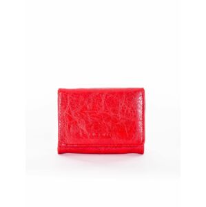 Dámská červená peněženka z ekologické kůže jedna velikost