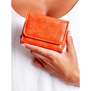 Oranžová peněženka se zapínáním na zip jedna velikost