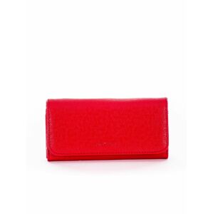 Červená dámská peněženka z ekologické kůže jedna velikost