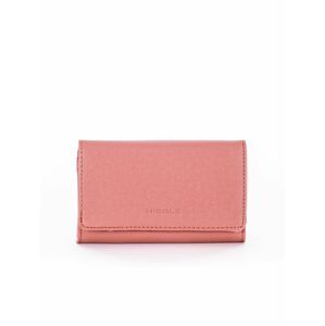 Pudrově růžová dámská peněženka vyrobená z ekokůže jedna velikost