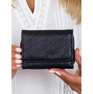 Dámská černá peněženka s kapsou na zip jedna velikost