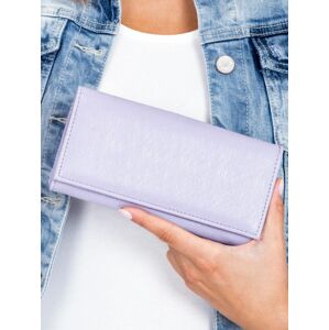 Světle fialová kožená peněženka jedna velikost