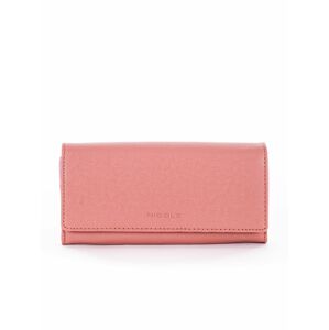 Pudrově růžová dámská peněženka z ekologické kůže jedna velikost