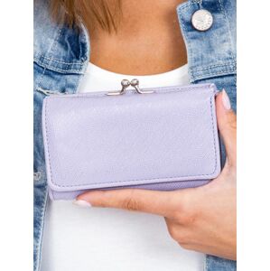 Dámská světle fialová peněženka s přihrádkou na ušní dráty jedna velikost