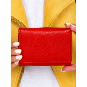 Dámská červená peněženka z ekokože jedna velikost