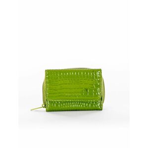 Dámská zelená peněženka s reliéfem jedna velikost
