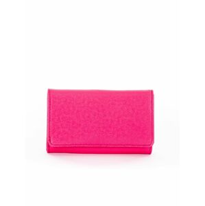 Tmavě růžová dámská peněženka z ekokože jedna velikost