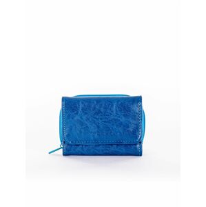 Modrá peněženka se zapínáním na zip jedna velikost