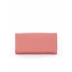Pudrově růžová dámská peněženka z ekokůže jedna velikost