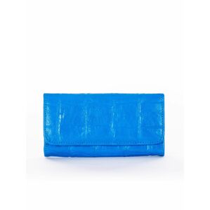 Dámská modrá peněženka s reliéfním vzorem jedna velikost