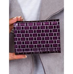 Dámská fialová peněženka s geometrickým vzorem jedna velikost