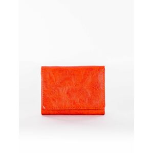 Dámská oranžová peněženka z ekologické kůže jedna velikost