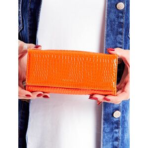 Dámská peněženka s reliéfním oranžovým vzorem jedna velikost