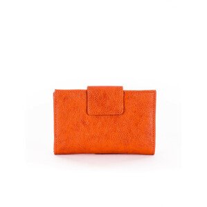 Oranžová dámská peněženka s klopou jedna velikost