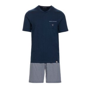 Vamp - Pohodlné pánské pyžamo 13638 - Vamp blue oxford m