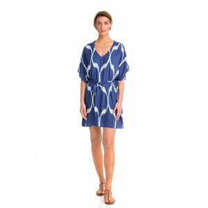 Vamp - Letní dámké šaty 14486 - Vamp blue roua s