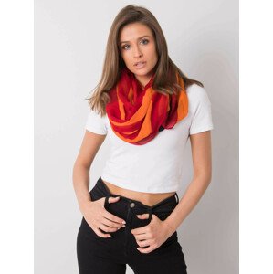 Dámský červený a oranžový šátek jedna velikost