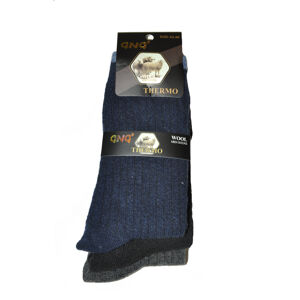 Pánské ponožky GNG 1727 Thermo Wool A'3 - Ulpio černá 43-46
