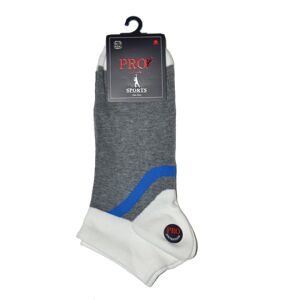 Pánské ponožky PRO Cotton Man Spotrs 10539 41-44 šedá-tmavě modrá 41-44