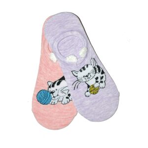 Dámské nízké ponožky WiK Midini 81177 Wool Ball A'2 fialovo-růžová 39-41
