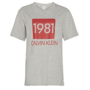 Dámské tričko QS6343E-020 šedá - Calvin Klein šedá XS