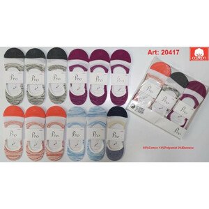 Dámské ponožky se silikonem PRO 20417 36-40 MIX