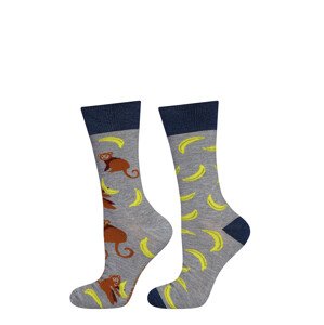 Pánské nepárové ponožky Soxo Good Stuff 3132 Žlutá 40-45