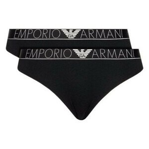 Dámské kalhotky 163334 1P227 17020 2 pack černá - Emporio Armani černá XL