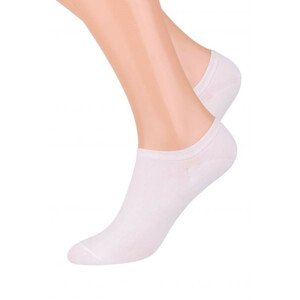Dámské ponožky 007 white - Steven bílá 35/37