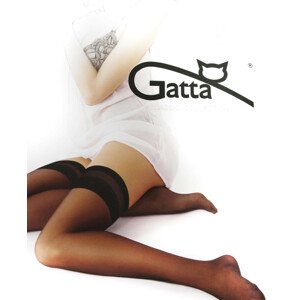Punčochy samodržící dvoupack Stretch Jilly-Gatta visone 1-2