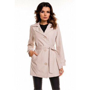 Dámský kabát / plášť model 63547 - Cabba ecri(krémová) 48