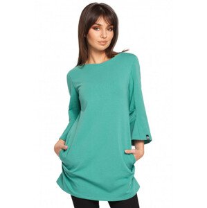 B015 Tunické šaty EU M zelená