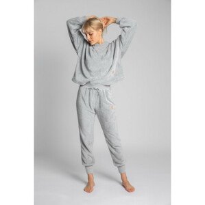 Dámské pyžamové kalhoty LA004 - světle šedé - LaLupa EU S