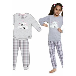 Dívčí pyžamo 594/132 Seals - CORNETTE šedá 98/104