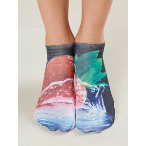 Dámské kotníkové ponožky s potiskem 38-42