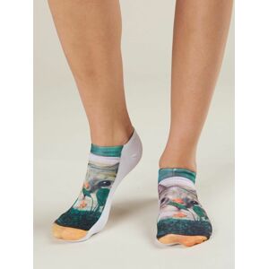 Krátké dámské ponožky s potiskem 35-39