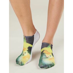 Bavlněné krátké ponožky s potiskem 35-39