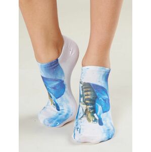 Bavlněné ponožky s potiskem želvy 35-39