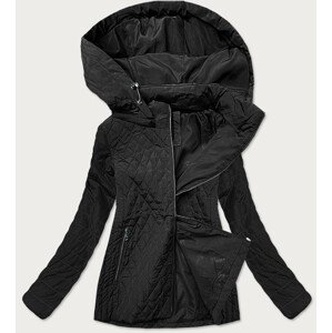 Černá prošívaná dámská bunda (6370) Černá 50